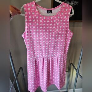 Sailor-Sailor Boardwalk Dress Pink and White Basket Weave size XL